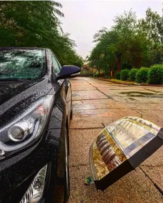 تصویری بسیار زیبا از آبادان در یه روز بارونی