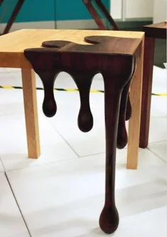 مدل میز با پایه شکلاتی