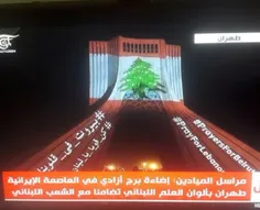برج آزادی به رنگ پرچم لبنان درآمد