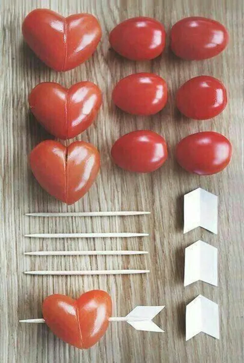 خلاقیت عشقی با گوجه فرنگی