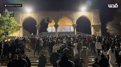 💠نمازگزاران در مسجد الاقصی با مردم غزه ابراز همبستگی کردند+ فیلم....💠
