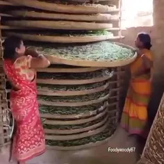 تولید سنتی نخ ابریشم از پرورش کرم آن 🐛 در هند 