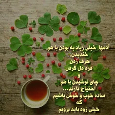 یه لیوان چایـــ ....