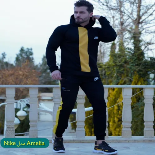 ست سویشرت شلوار Nike مدل Amelia (زرد)