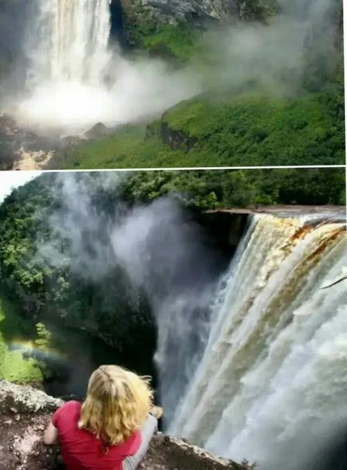 آبشار زیبا و با عظمت کایتور (Kaieteur) در در دل جنگلهای ک