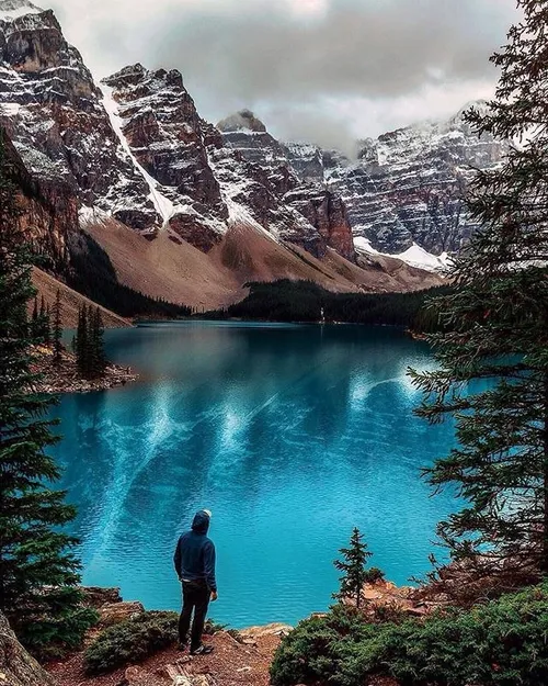 Moraine Lake in Alberta, Canada