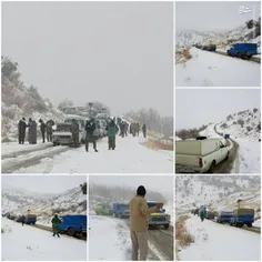 برف و کولاک سنگین هم نتوانست مانع کمک کاروان امام‌رضایی‌ه