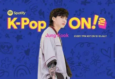 هدر چنل یوتیوب K-Pop ON! Spotify با این عکس از جونگکوک آپ