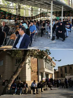 صف مردم تهران برای اهدای خون به  زلزله‌ زدگان کرمانشاه