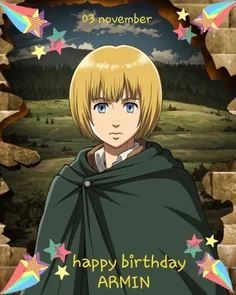 #armin_arlert🌊 💫  #Happy_Birthday🍰 🎂 🍭 🍬  #shingeki #atta