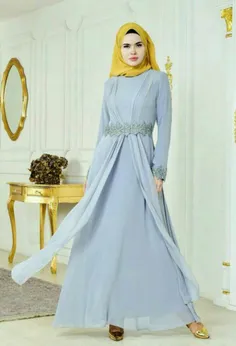لباس های شیک و بلند برای خانم های #محجبه  #مد #ایده #مجلس