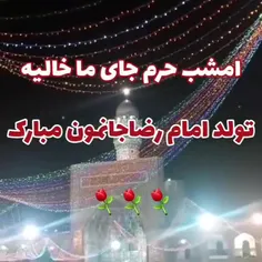 تولد آقامون امام رضا رو به همه تبریک میگم❤❤❤