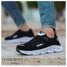 👟کفش مردانه Fashion (مشکی سفید)