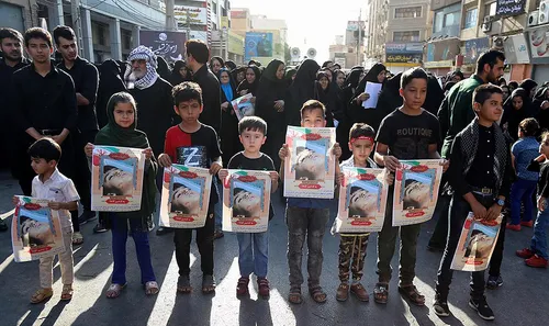 تشییع کودک خردسال شهید محمدطاها اقدامی از شهدای عملیات تر