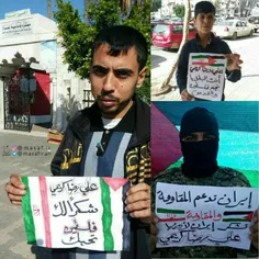⭕ ️ حمایت مردم #فلسطین از اقدام کشتی گیر ایرانی در امتناع