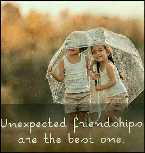 دوستیهای غیر منتظره بهترینها هستند .