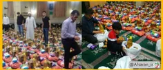 🔹توزیع و پخش اقلام غذایی توسط خادمین مسجد فاطمه الزهرا(س)
