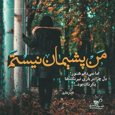 من‌پشیمان نیستم