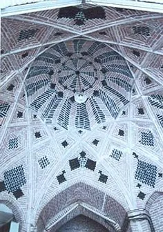 سقف قدیمی ترین مسجد مازندران مسجد جامع ساری