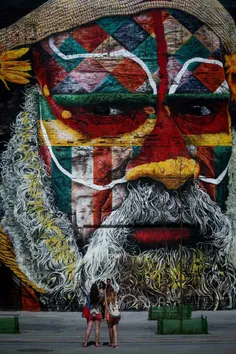 #نقاشی_دیواری فوق العاده در ریو دوژانیرو#برزیل