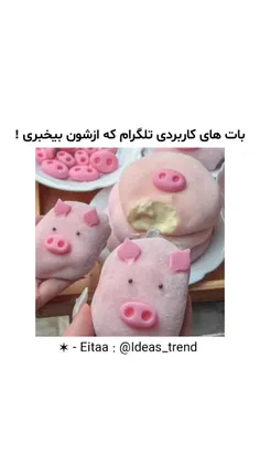 بات های کاربردی تلگرام🤭✨