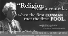 دین زمانی اختراع شد که اولین حقه باز با اولین احمق برخورد