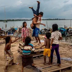 Children playing. Cambodia. 