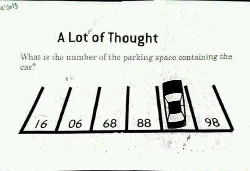 اگه تونستی جواب بدی.این ماشین رو کدوم شماره پارک کرده؟؟؟؟