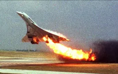 لحظه آتش گرفتن هواپیما