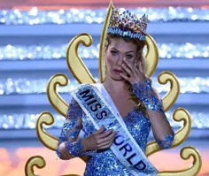 تاج miss world بر سر بانوی ایرانی تبار