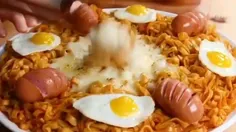 موکبانگ نودل و سوسیس 🍜🍳🌭