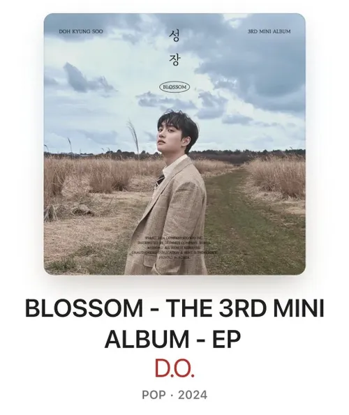 مینی آلبوم Blossom کیونگسو در رتبه اول آیتونز 3 کشور قرار