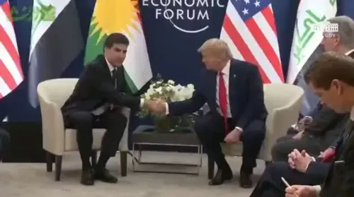 ⭕ ️چیروان بارزانی، رئیس اقلیم کردستان در دیدار با قاتل شه