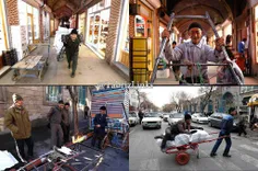 باربران زحمتکش بازار تبریز 