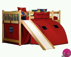 تختخواب#سرسره‌_دار؛#ایده‌ای جذاب برای اتاق کودک 