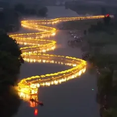 جشنواره قایق اژدهای رنگارنگ در چین