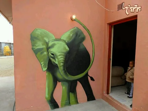 نقاشی گرافیتی هنر خلاقیت خیابانی
