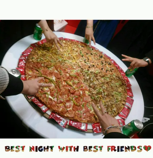 massive pizza