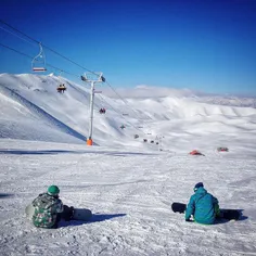 People enjoy skiing at the Tochal ski resort in the Albor