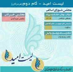 فهرست نهایی اصلاح طلبان (هرمزگان)