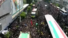 جمعیت عظیم #مردم_ایران در تشییع پیکر #شهید_رئیسی ، تهران 