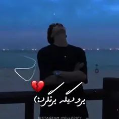 برو دیگه بر نگرد نمیخوام ببینم فیستو🖕🏿🙂