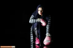 صدف اولین دختر بوکسور ایرانی