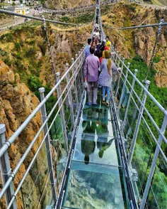 پل  معلق شیشه ای هیر اردبیل  