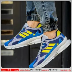 کفش ورزشی Adidas مردانه زرد آبی مدل Tacha