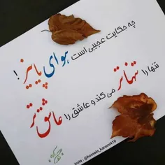 چه حکایت عجیبی دارد پاییز👌 🏻