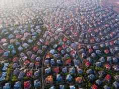 خانه های زیبا و متراکم رنگی در چین