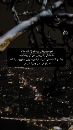 امیدوارم بفهمی