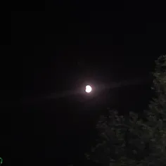 ماه گرفتگی علی فکر کنم اولین باره ماه گرفتگی می‌بنیم 🌚🎀