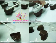 روش درست کردن کاسه شکلاتی قلب 2